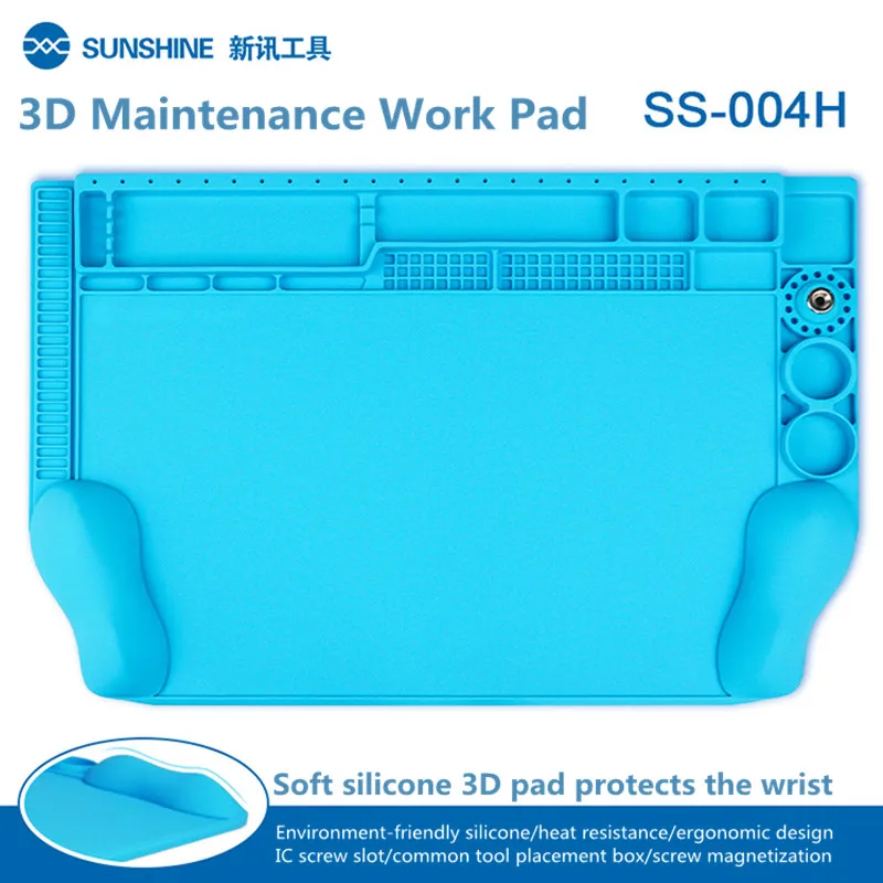 

SUNSHINE SS-004H 3D рабочий мягкий силиконовый коврик для ремонта BGA с высокой термостойкостью