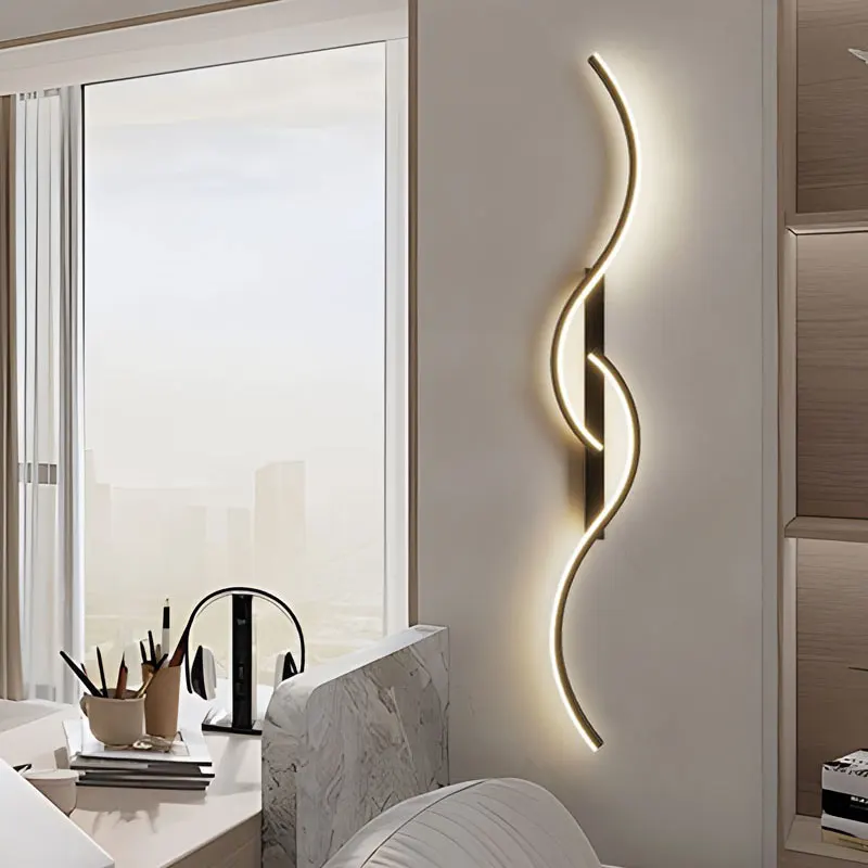 Imagem -04 - Indoor Led Wall Lights For Bedroom Bedside Wall Sconces Preto Dourado Branco Iluminação para Corredor Corredor Varanda Lâmpadas