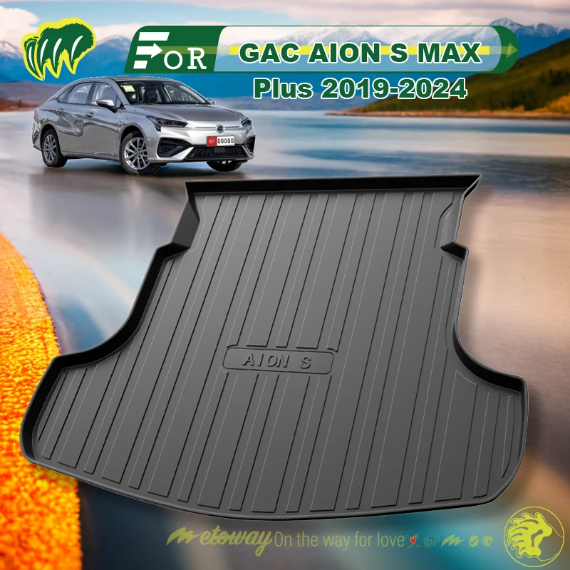 

For GAC AION S MAX Plus 2019-2024 Custom Fit Car Trunk Mat All Season Black Cargo Mat 3D Shaped Laser Measured Trunk Liners