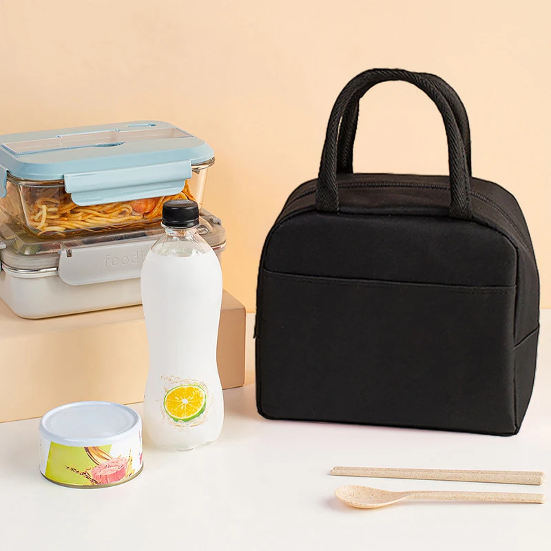 Borse per il pranzo alla moda per bambini con spedizione gratuita Borse per ragazze per bambini Banto Lunchbox Borsa per alimenti Borse isolanti nere