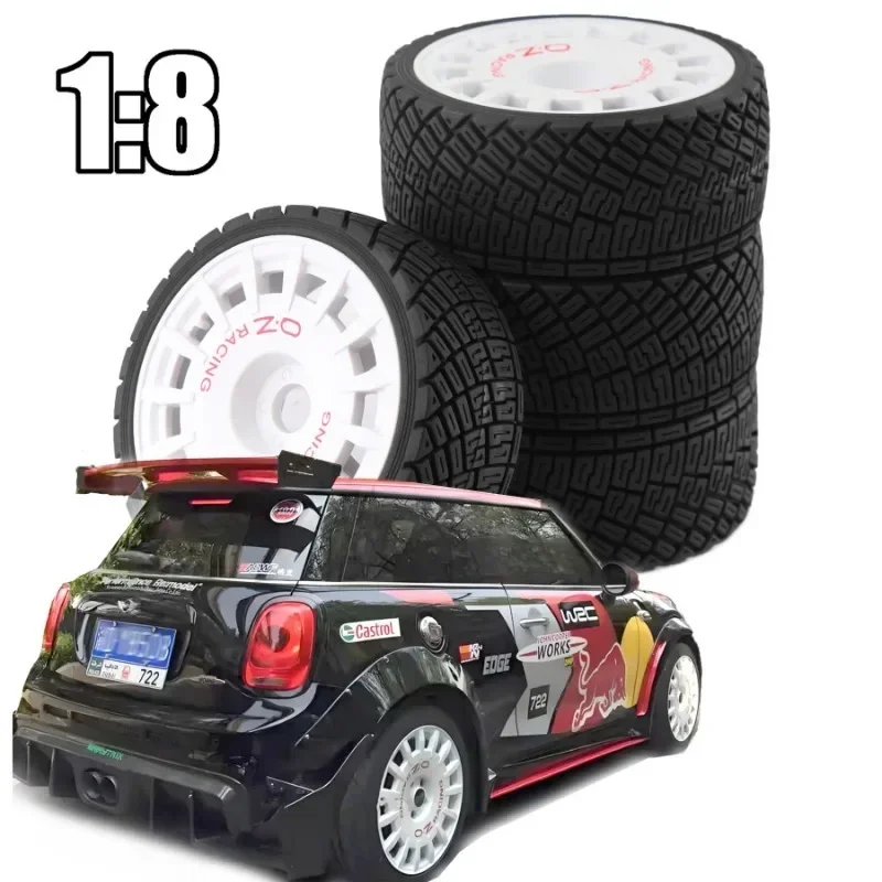 

1/7 1/8 WRC Rally Car Tires – 100mm Large Size, 17MM Hex Hub, High-Traction for Thor KM Citroën C3 Feishen Mustang (4PCS)