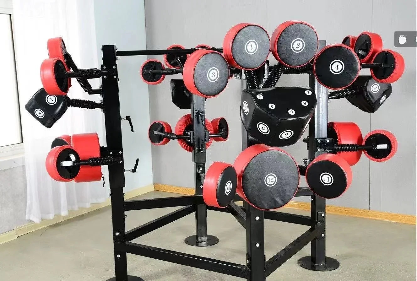 Commercial Fitness Equipment Punching Machines Boxing Body Strong Boxing Standing Target Multi-function Master Boxing 4 Station