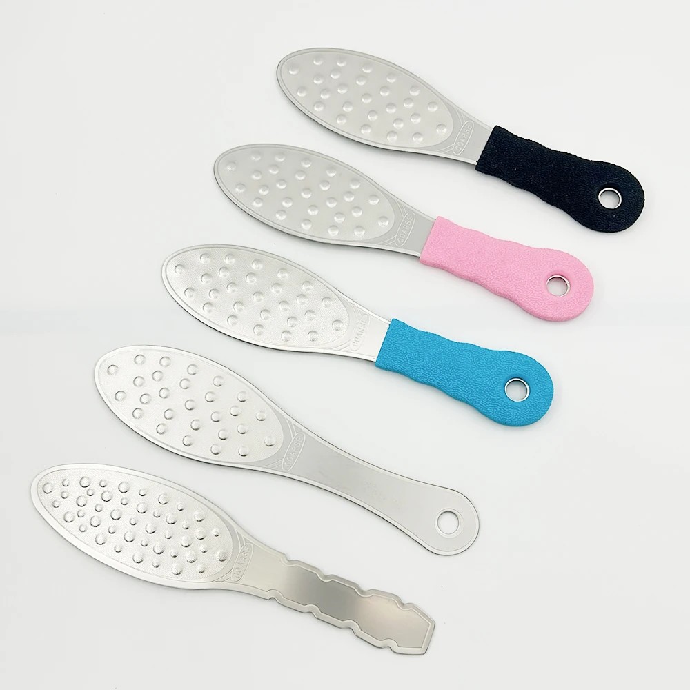 

Stainless Steel Foot Rasp Scraper Metal Foot File Double Sided Callus Remover Professional Scrubber for Wet or Dry Skin Pedicure