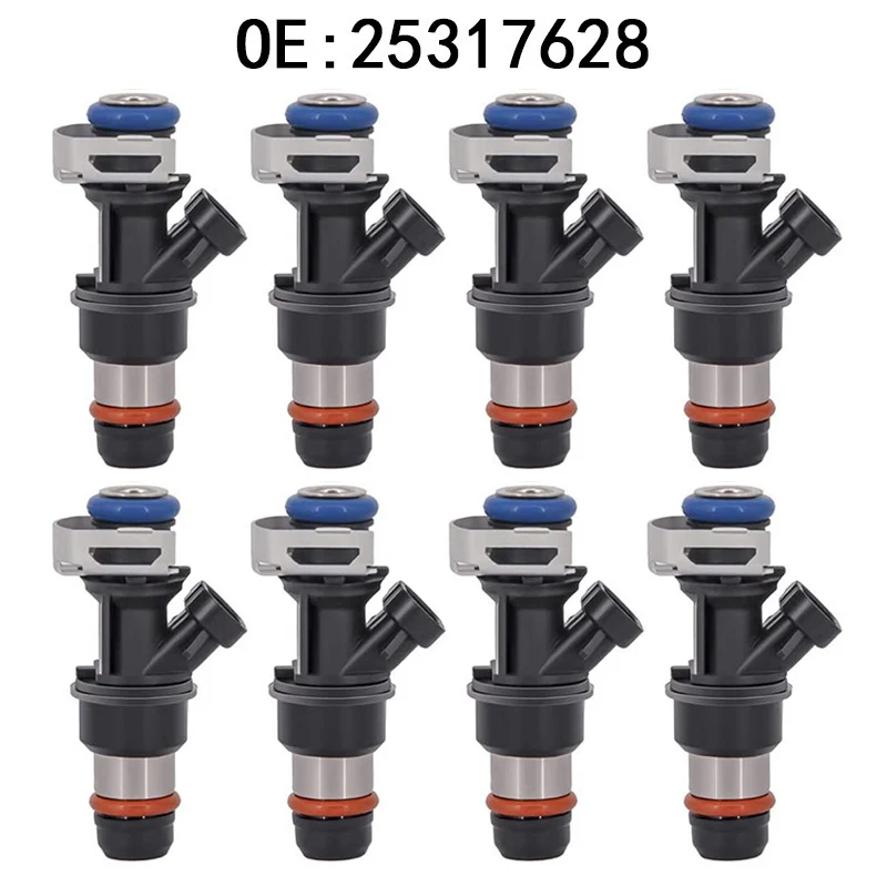 

8Pcs Fuel Injectors For Chevy For Silverado 4.8L 5.3L 6.0L 17113553 For Buick For Cadillac For Escalade For Suburban Engine Part