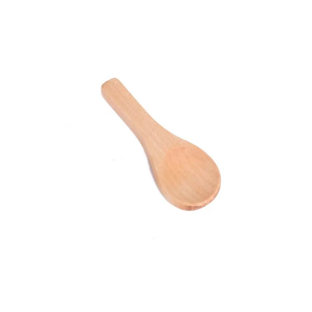 Japanese Small Wooden Spoon Wholesale 8cm Manual Salt Dessert Spoon Powder Wood Spoons Milk Powder Scoop Cuchara De Madera