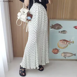 Holiday Womens Summer Skirts Hot Sales Korean Japan Style Design Date Fashion French Style High Elastic Waist Skirt Long 4188