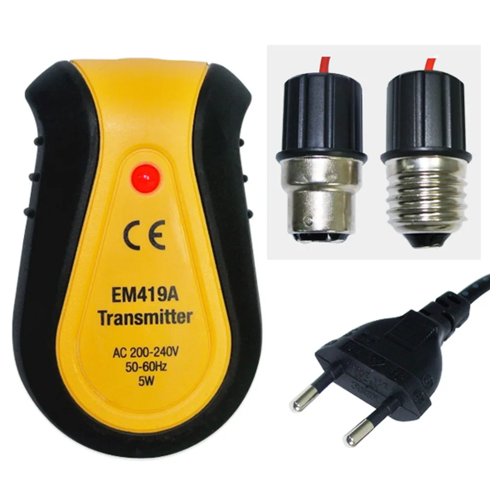 Circuit Breaker Receiver & Transmitter Electrical Finder Tool Lamp Socket Outlet Adapters 220V