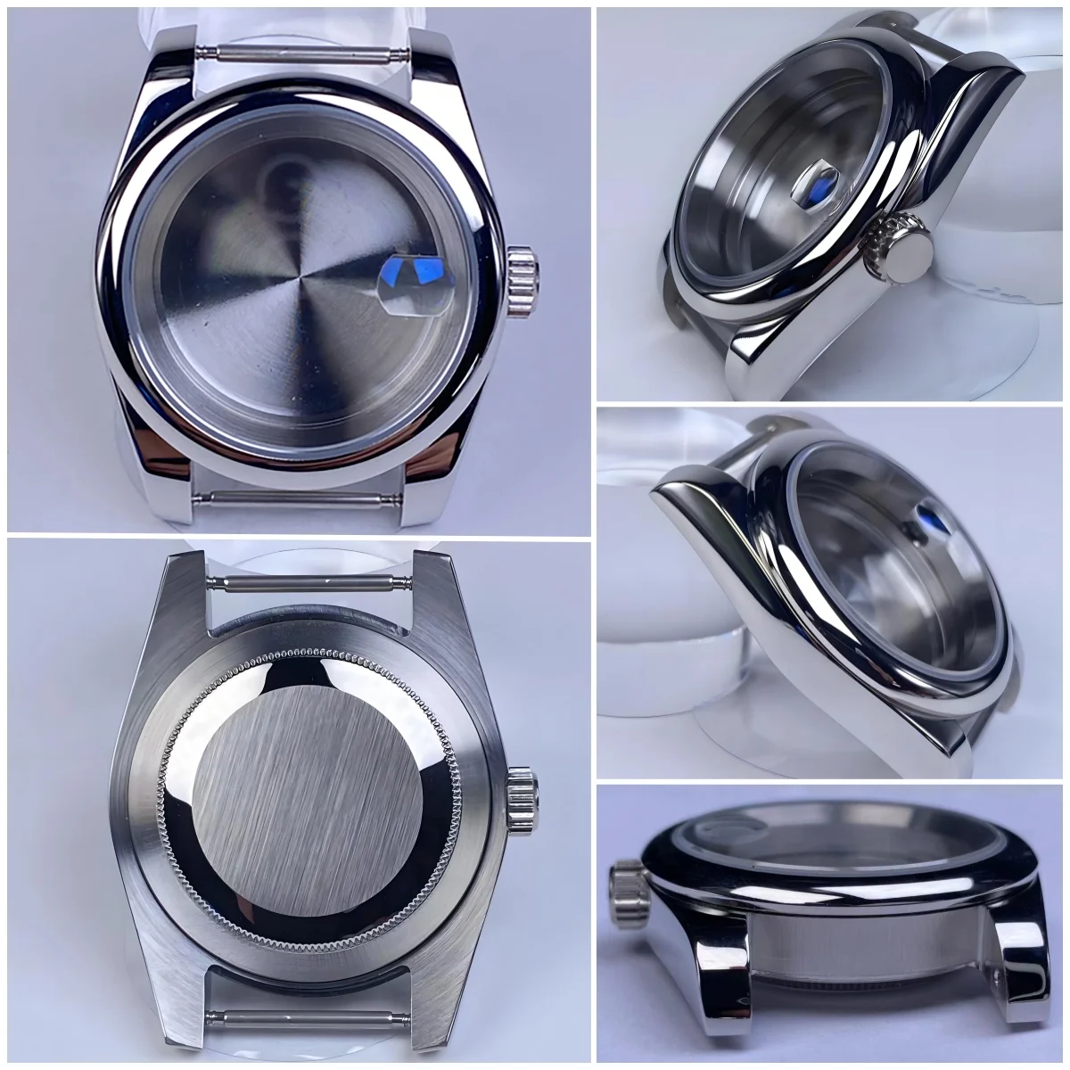 NH35 Domed 36mm/39mm watch case High Quality Sapphire Glass Stainless Stssl Case Watch Accessories fit NH34 NH35 NH36 mouvement