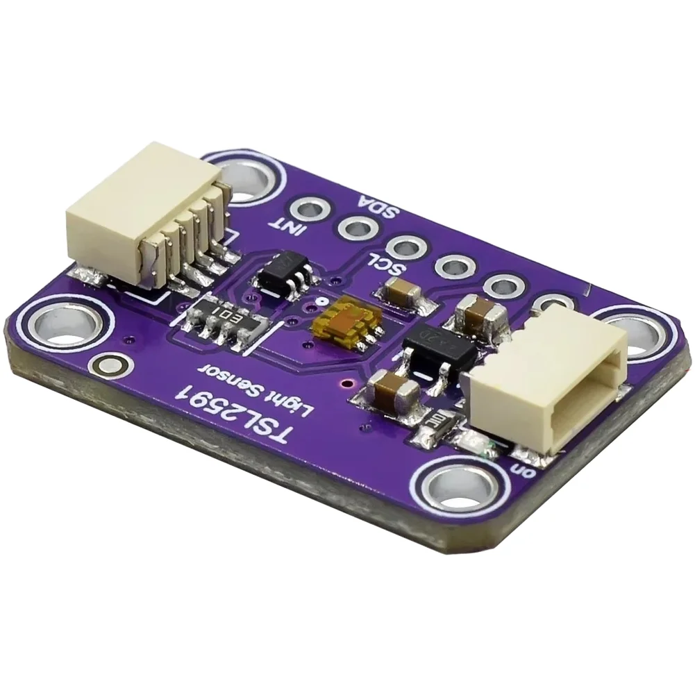 TSL2591 Ambient Light Sensor Module with Linear Lux Output Compatible with Most Microcontroller Development Boards