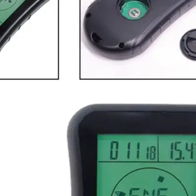 Electronic Digital Altimeter Barometer Thermometer Weather For Forecast Clock Calendar LCD Backlight Black Yellow Plastic