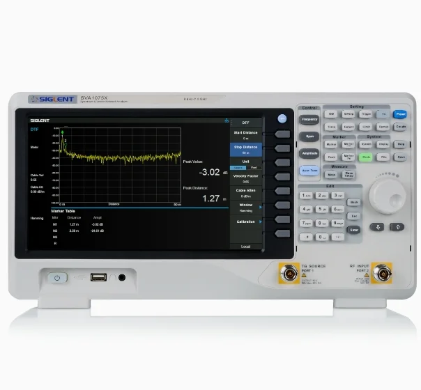 Siglent SVA1015/1032/1075X Series 9K-7.5GHz Spectrum Meter Vector Network Analyzer Touch-screen Display Tracking Generator 1HzAR