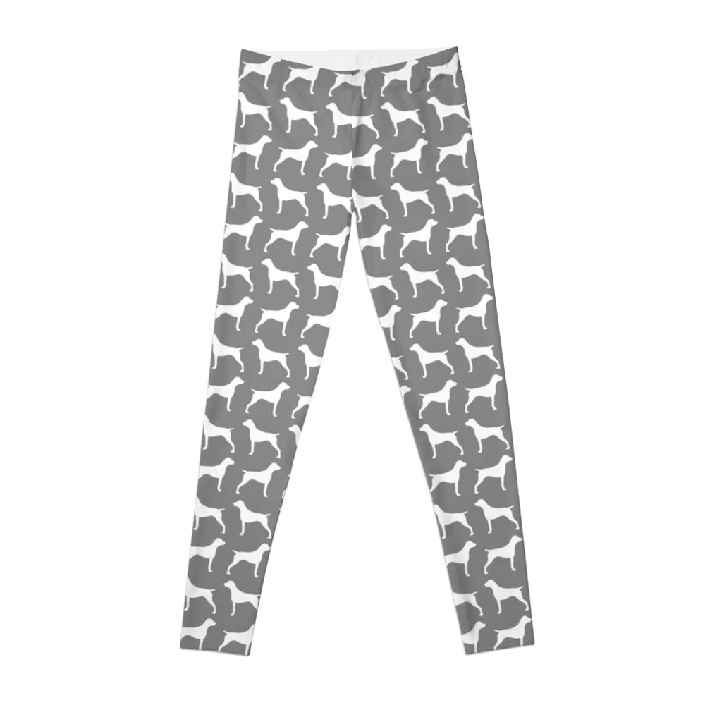 German Shorthaired Pointer Silhouette(s) Leggings gym clothing push up tights for Womens Leggings