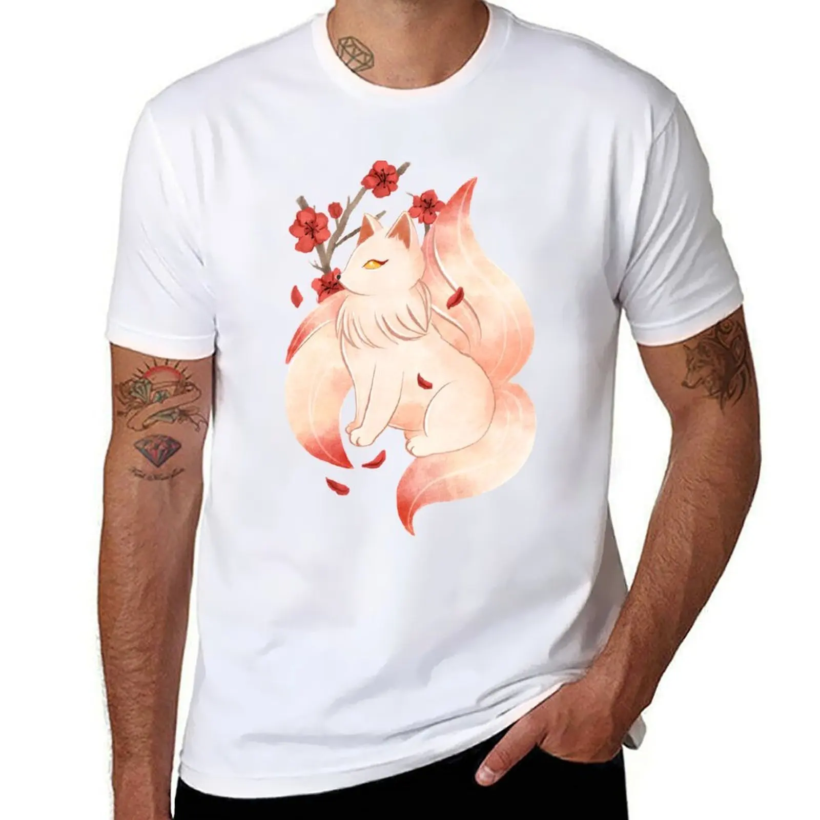 

KITSUNE T-Shirt anime tshirt anime t shirts oversize T-Shirt