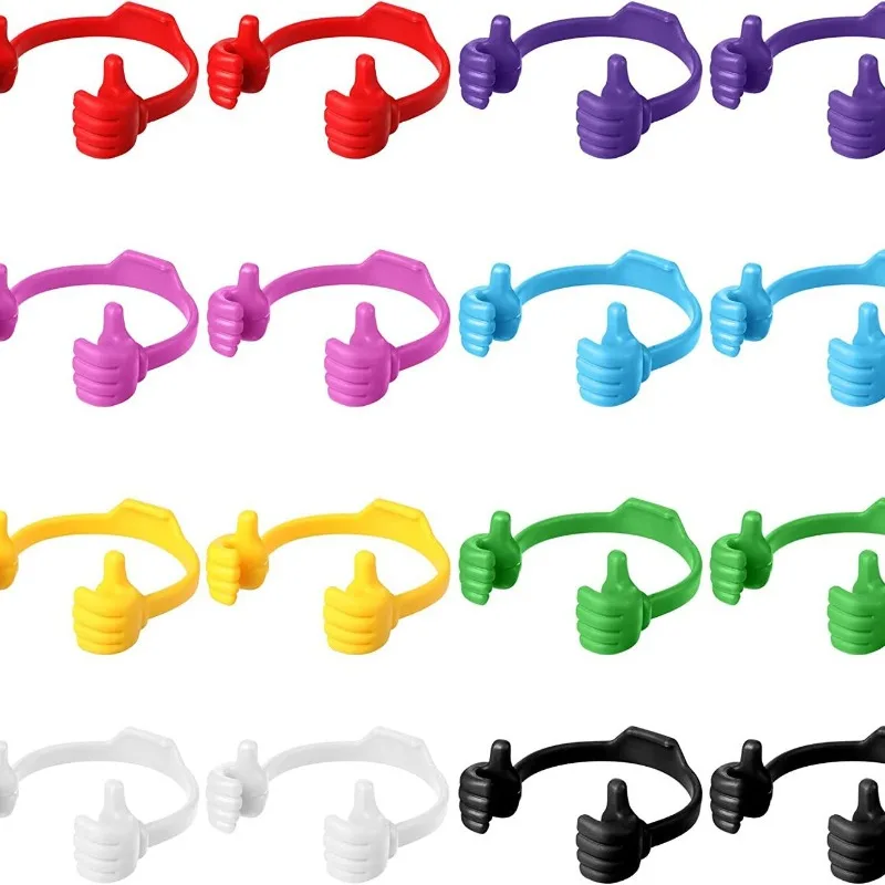Universal Thumb Style Lazy Mobile Phone Holder with Multi-angle Free Adjustment Feature Hands-Free Flexible Smartphone Bracket
