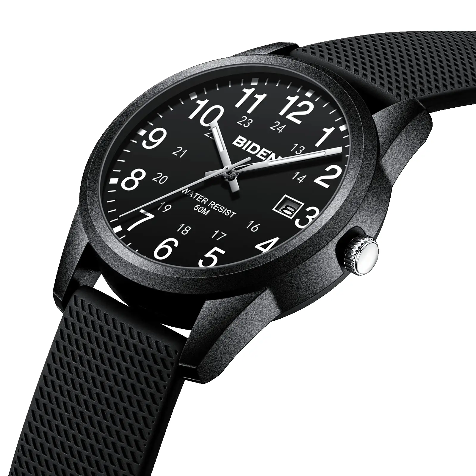 BIDEN Mens Watches Analog Quartz Sports Unisex 30M Waterproof Nurse Watch for Men Women Medical Professionals Time with display