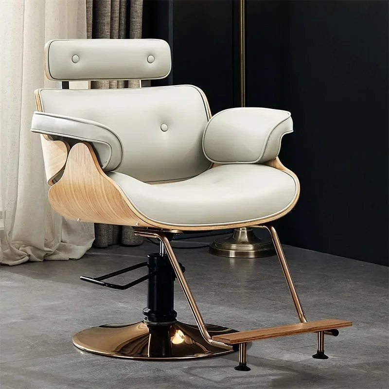 

Beauty Salon Barber Chair Luxury Modern Ergonomic Fashion Hairdresser Chair Personalized Aesthetic Silla Barbero Hair Furniture
