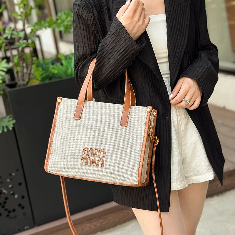 

Fashion large-capacity tote handbag 2025 summer new versatile commuter shoulder bag women's messenger bag