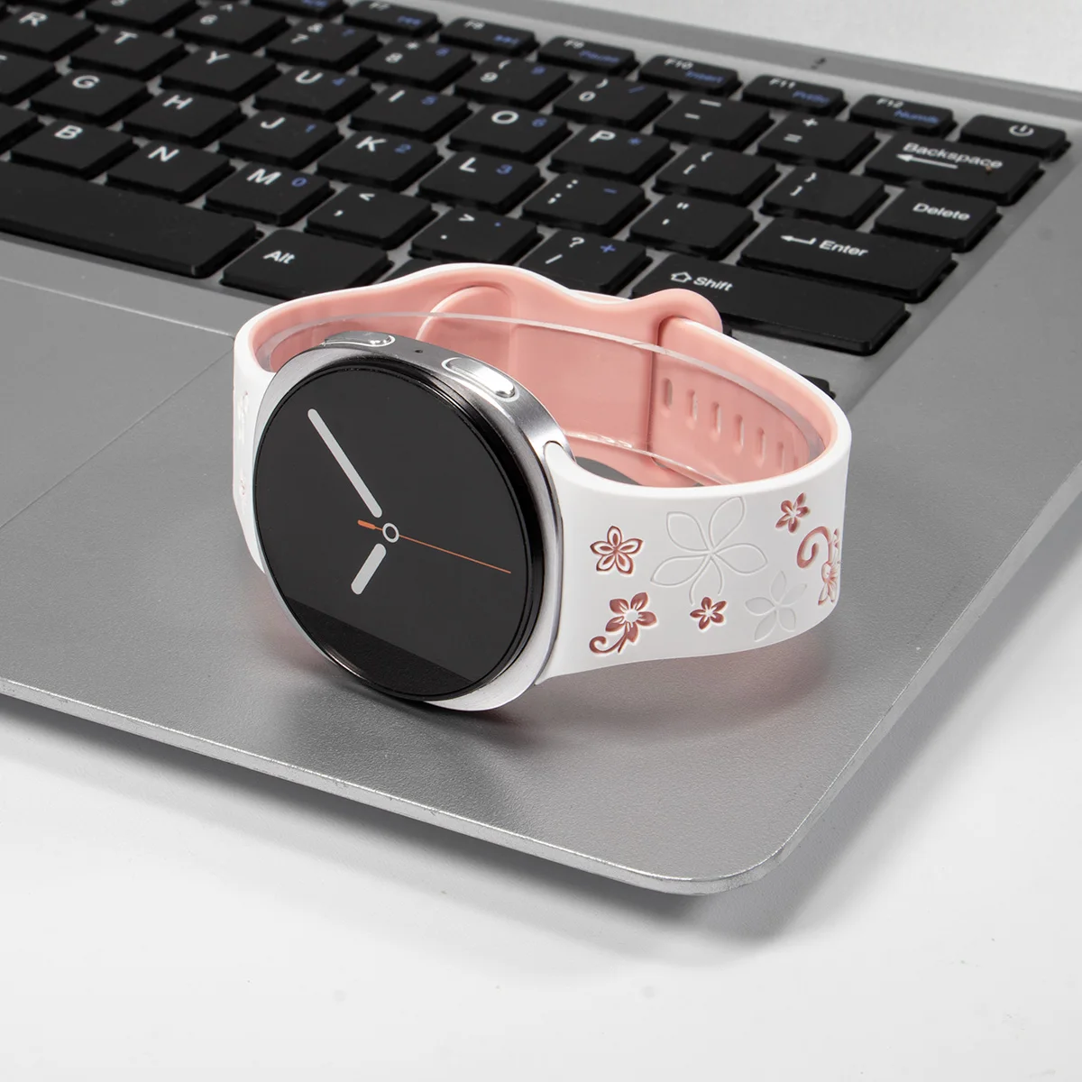 for Samsung Galaxy Watch9 8 40mm 44mm Engraved Band Sport Silicone Bracelet Correa for Galaxy Watch 8classic 46mm No Gaps Strap