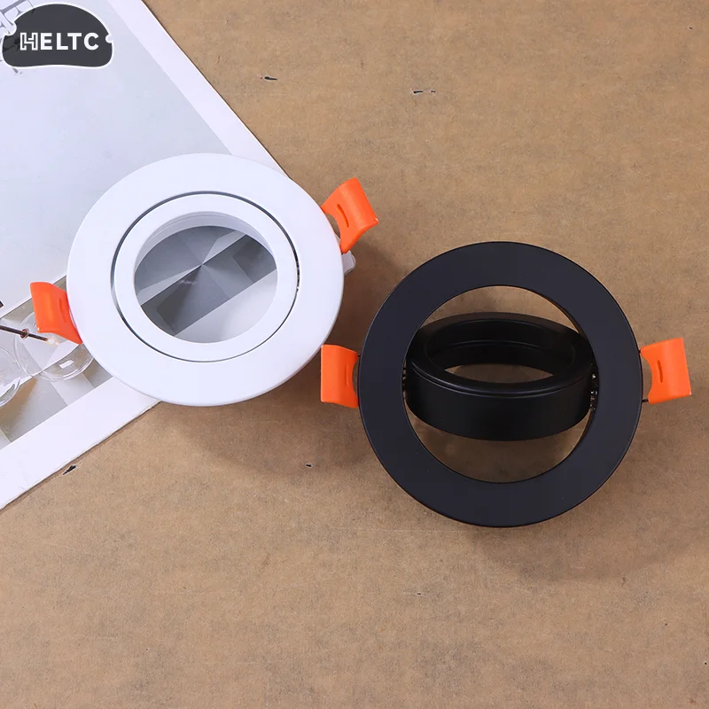 1PC Hoge Kwaliteit Aluminium Wit/Zwart Ronde GU10 MR16 Verstelbare Spot Lichtpunt LED Downlight Plafond Spot licht Frame