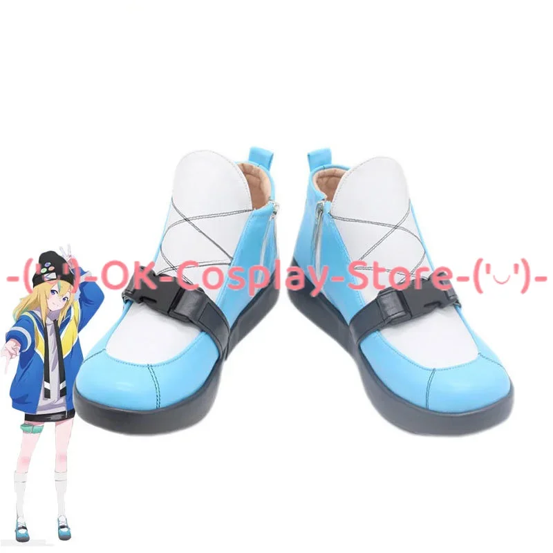 Kano Yamanouchi Cosplay Shoes Anime Jellyfish Can't Swim in the Night Cosplay Props PU Shoes Halloween Boots Custom Made