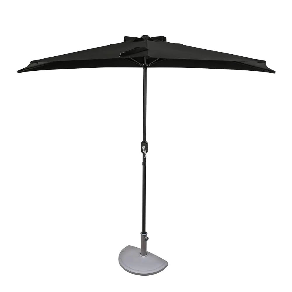 

Island Umbrella Lanai 9-футовый полузонт — Bla — навес из полиэстера