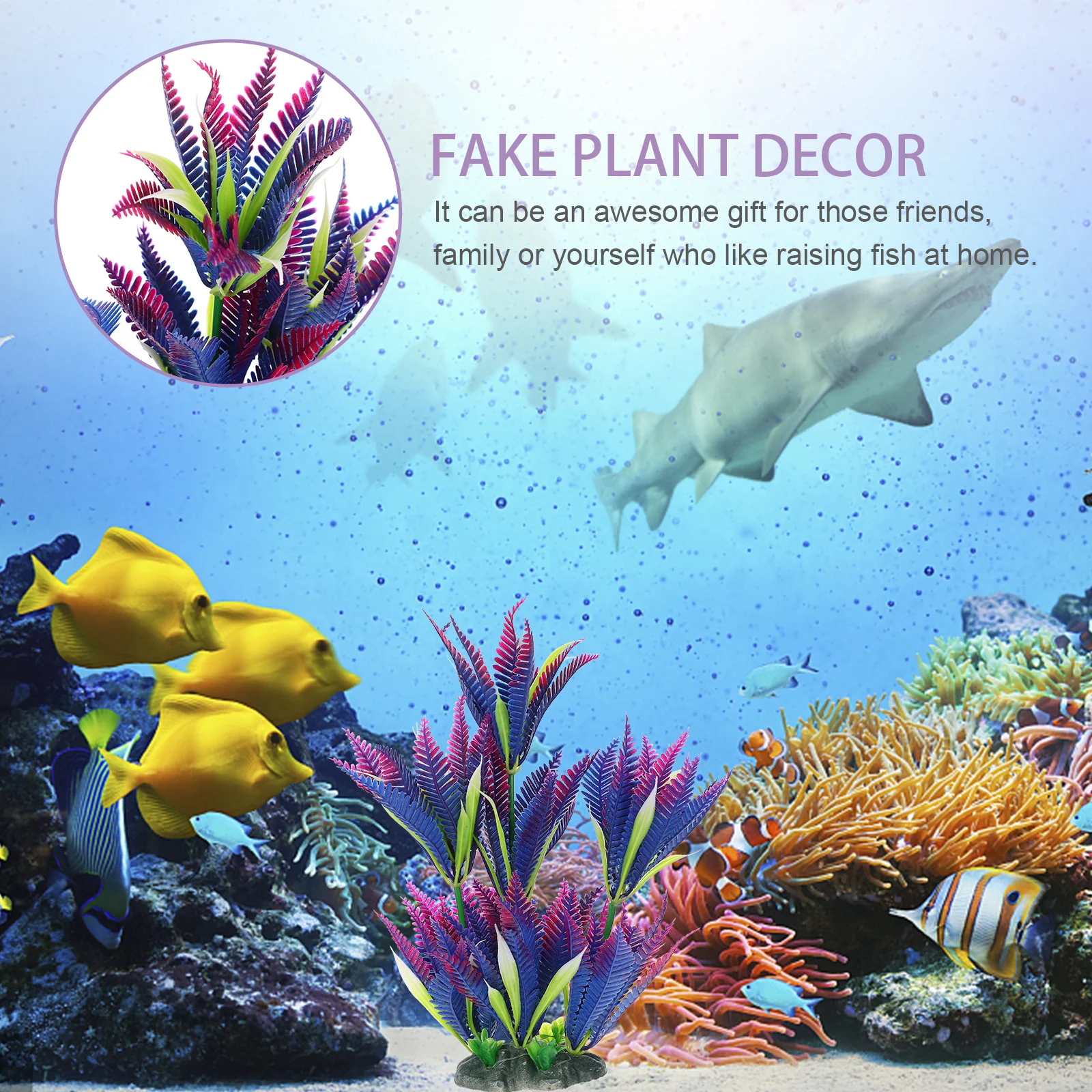

Fish Tank Aquarium Landscaping Plants Lifelike Fake Aquatic Decorations Landscape