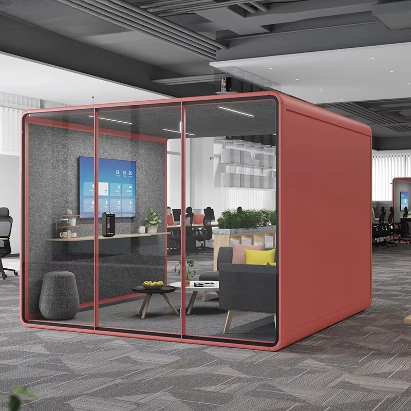 Mobile soundproof room Single Work Space Soundproof Telephone Booth Portable for Office Furniture School Studio Use Space