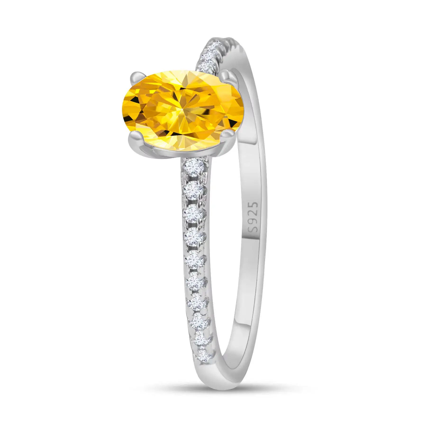 1,0 Karat Königsblau Farbe Moissan ite Ring Sterling Silber massiv Gelbgold Farbe Hochzeit Verlobung ringe für Frauen – Detail 7