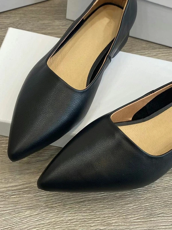 Strive & Di-Mocassins en cuir véritable pour femmes, chaussures à talons, décontractées, élégantes, à enfiler, mode française