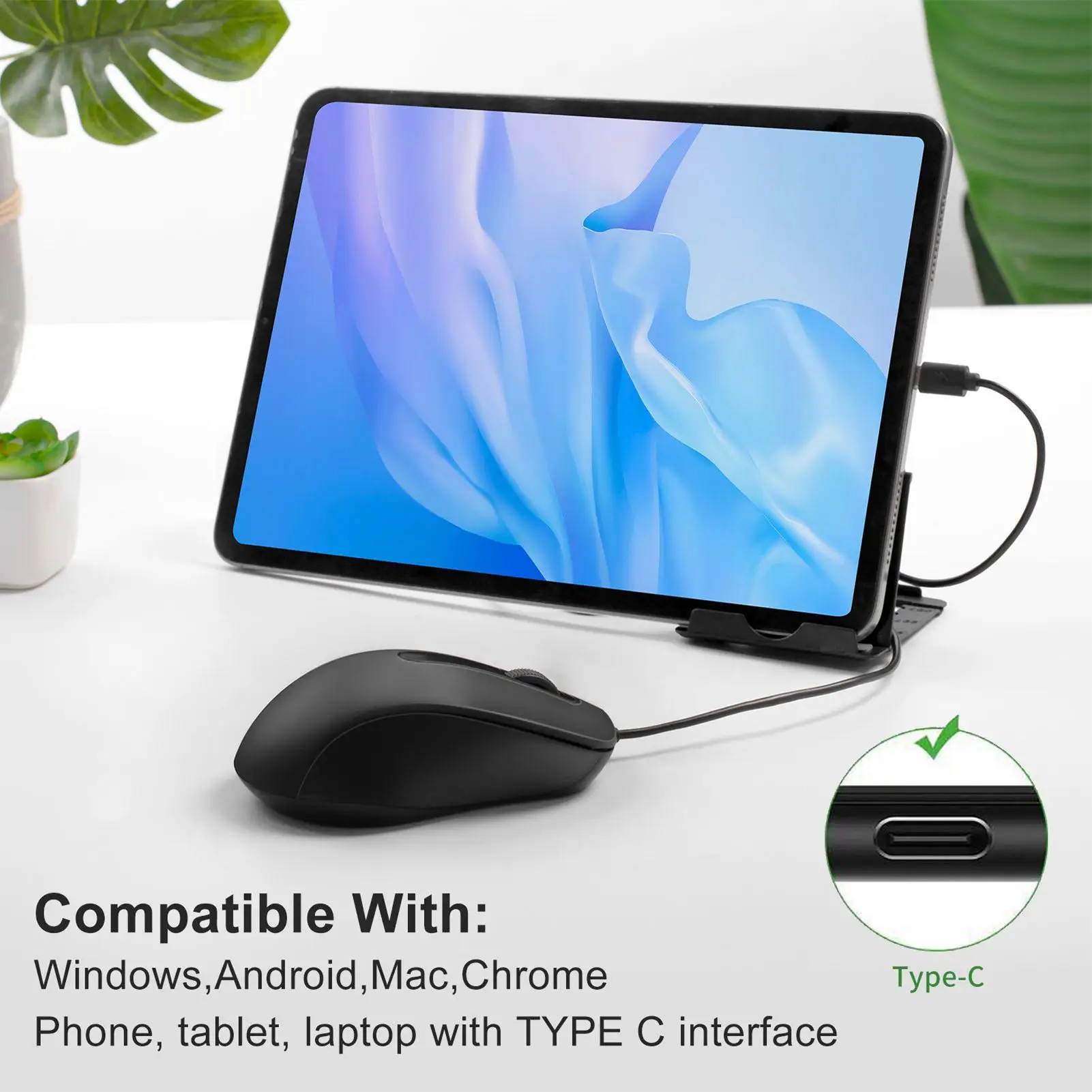 

Mice Wired Wired Mice For Computer Plug-And-Play Silent Anti-Slip Ergonomic Accessories For Men Women Desktop Game School Office