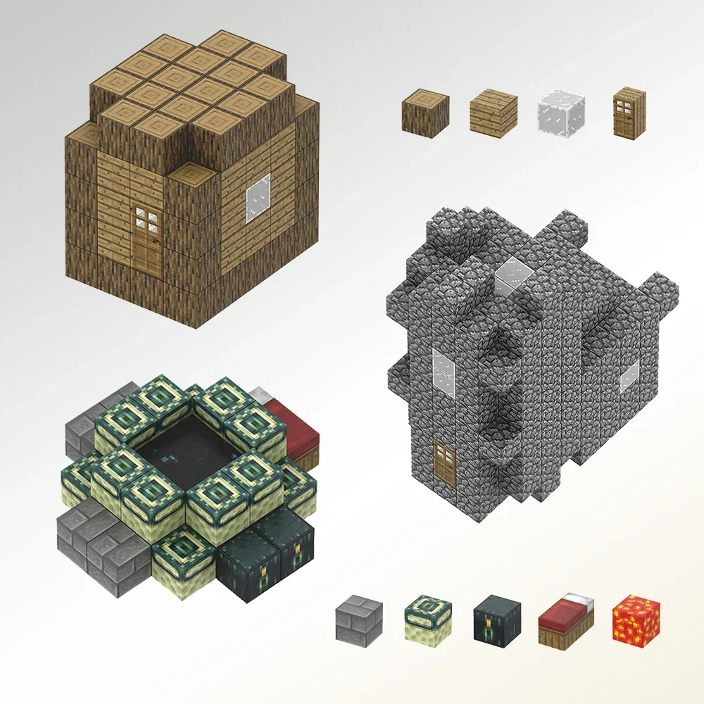 Creative My Famous Scene World Magnetische Bausteine Ziegel Modell Tech Kinderspielzeug für Kinder Jungen Mädchen Weihnachtsgeschenke ab 3 Jahren