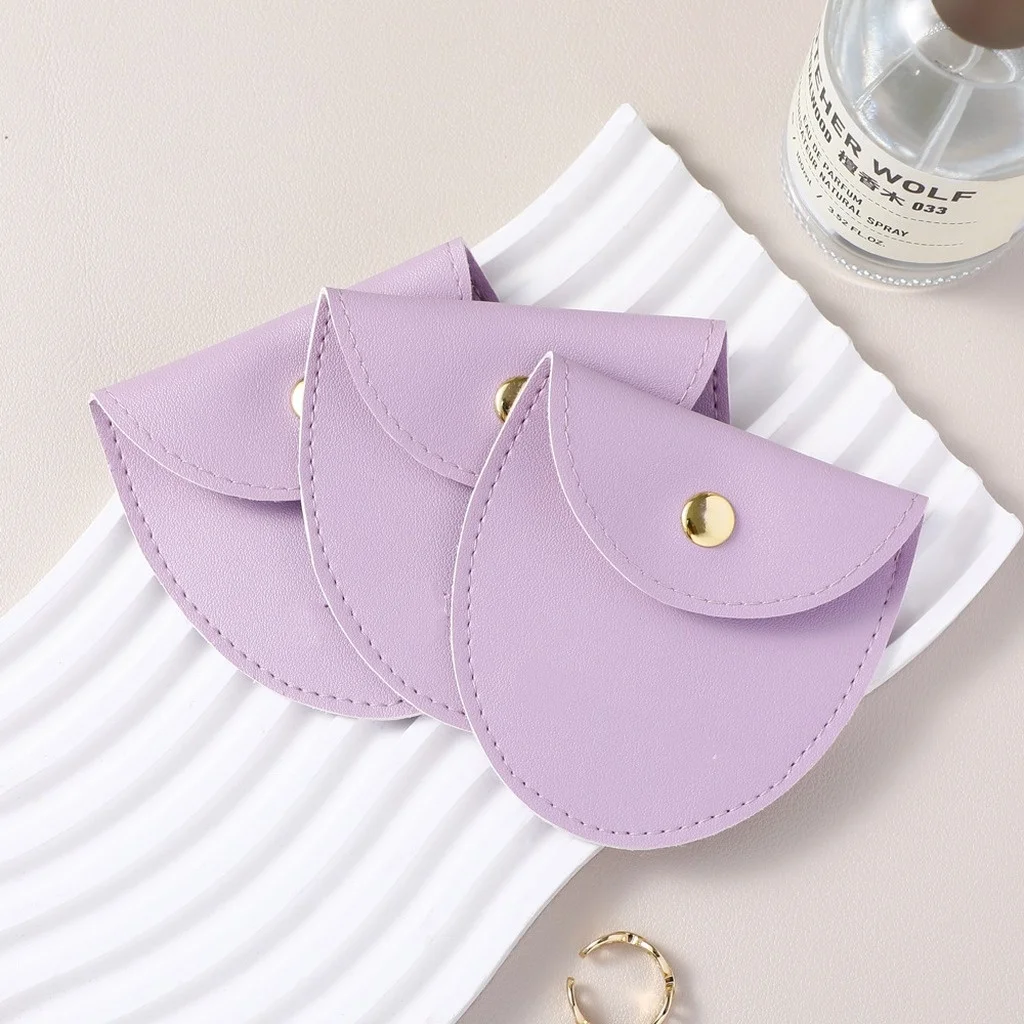Ring Storage Pouch Rounded Jewelry Storage Pouch Necklace Storage Pouch Compact For Drawer Home Jewelry Organization
