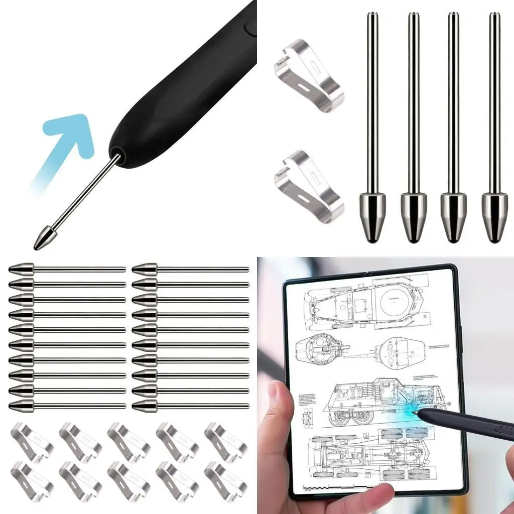 

31BA Titaniums Marker Pen Tip for Tab S7+S23 NOTE10 20 Pencil Nibs Repalcement