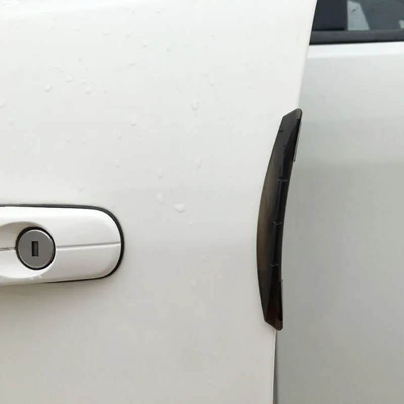 

4pcs Embedded Car Door Invisible Anti-Collision Strip Utilities Scratch Resistent Paste Double Fixation Decorative External Tool