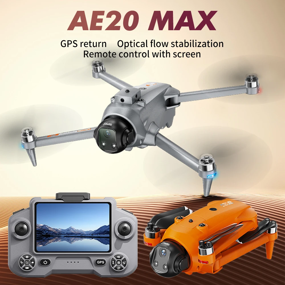 

AE20 MAX RC DroneFolding 5G brushless GPS drone with optical flow positioning electric adjustment WIF professional aerial camera