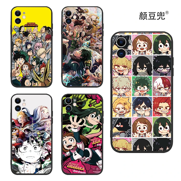 

My Hero Academia Anime DEKU Phone Case For Apple iPhone 15 14 13 12 11 Pro Max Mini XS Max 8 Plus 6S SE Cover Case Soft Silicone