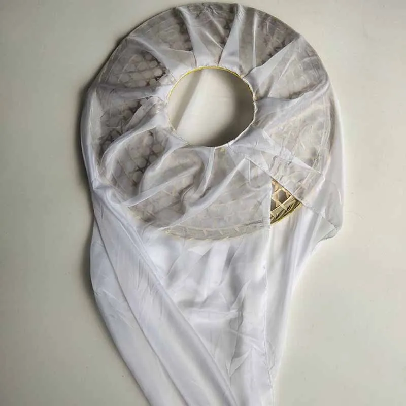 2026 Antiker Chinesischer Kampfkunst-Bambushut Feenvorhang Sonnenschutz Hanfu Cosplay-Zubehör Legendärer Heldenkopfschmuck Schleier – Detail 2