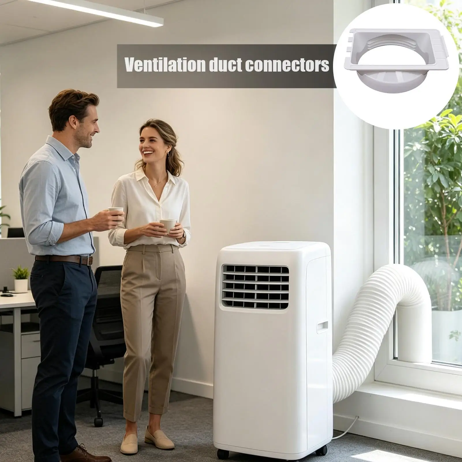 Ventilation Exhaust Pipe Connector Mobile Air Conditioner unit ABS ventilation pipe connector exhaust pipe joint ﻿