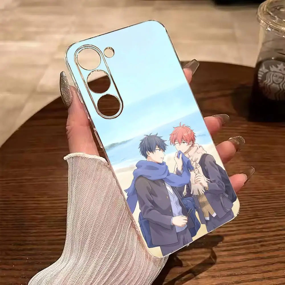 Given- BL- Anime Ritsuka Mafuyu Sato Clear Soft Silicone Phone Case for Samsung Galaxy A71, A70, A52, A51, A40, A30