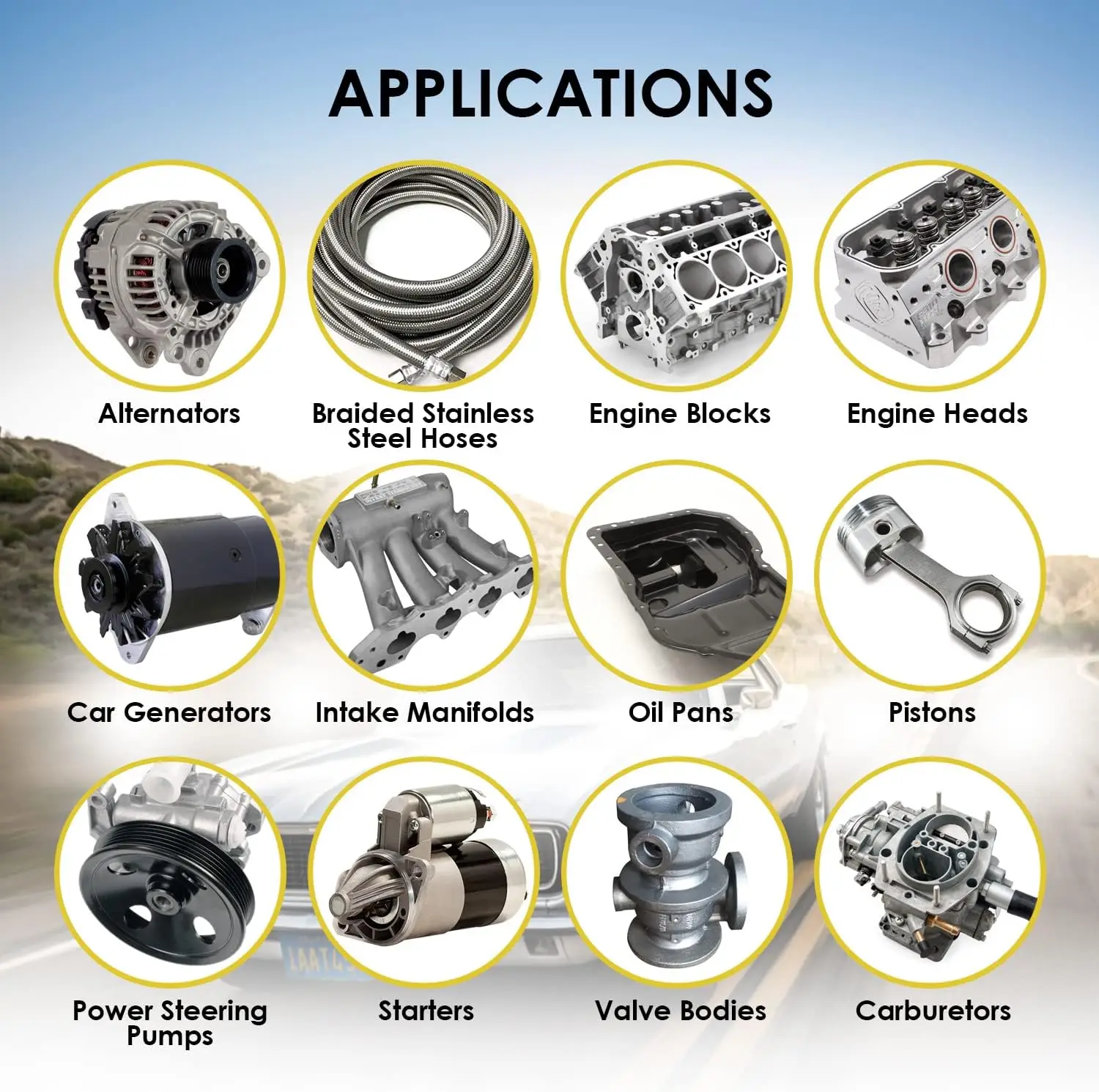 Ultrasonic Cleaner Solution for Carburetors & Engine Parts - 2 Gal Concentrated Wash