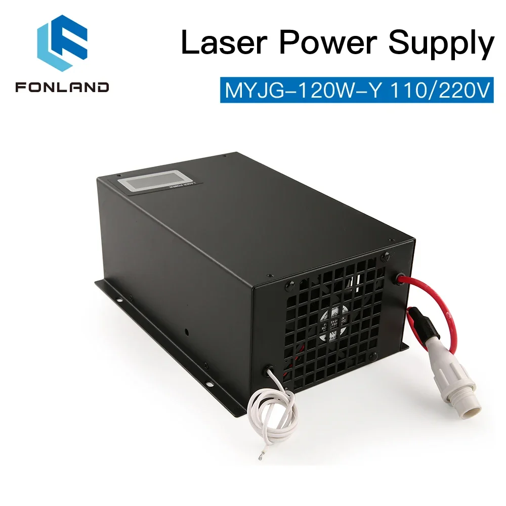 FONLAND 120W Laser Power Supply Source MYJG-120W 110/220V With Display Screen for Co2 Laser Tube Cutting Machine Source