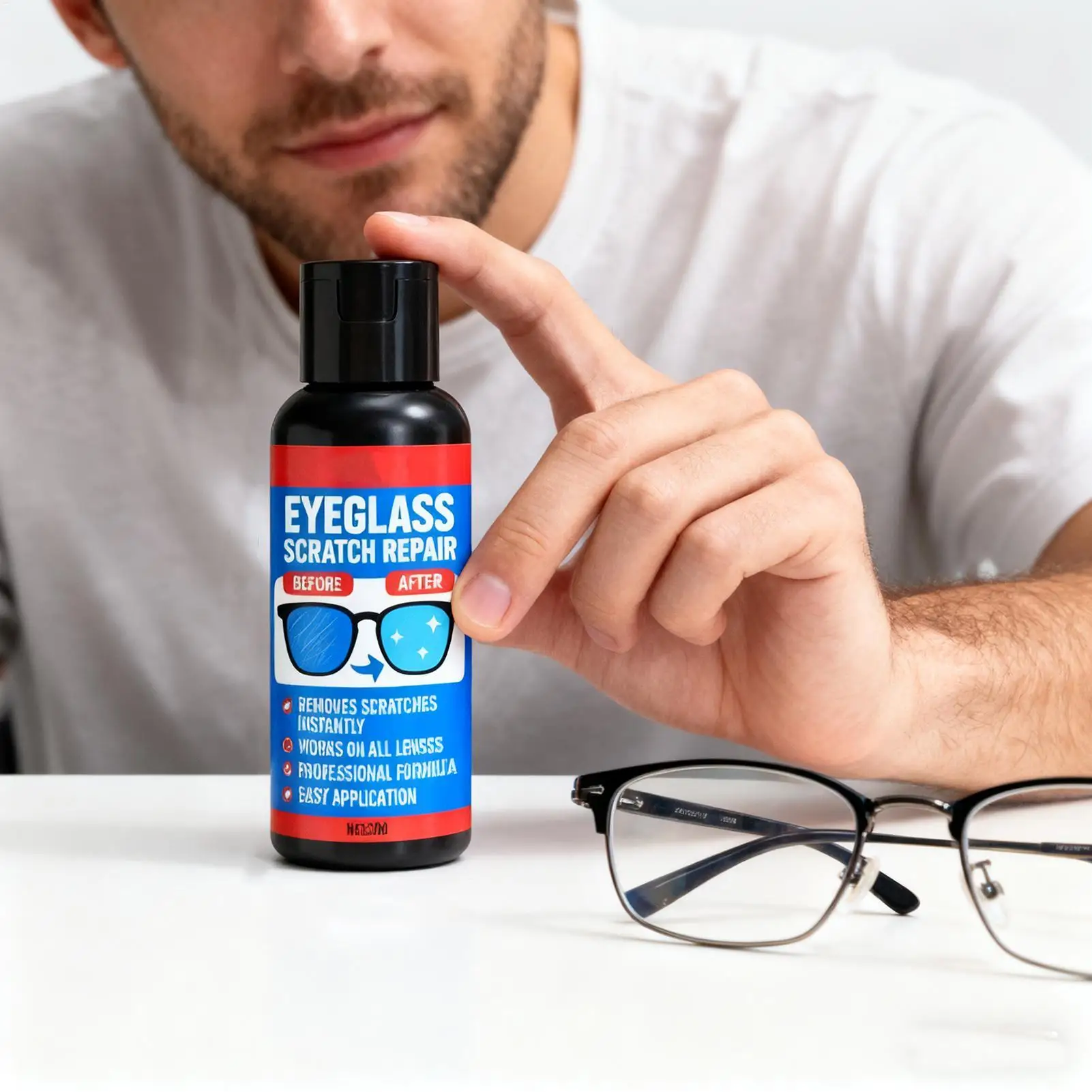 Gentle Screen Maintenance Wax Glasses Lens Scratch Remover Eyeglass Scratch Repair Wax With Sponge For Car Window Watches Phone