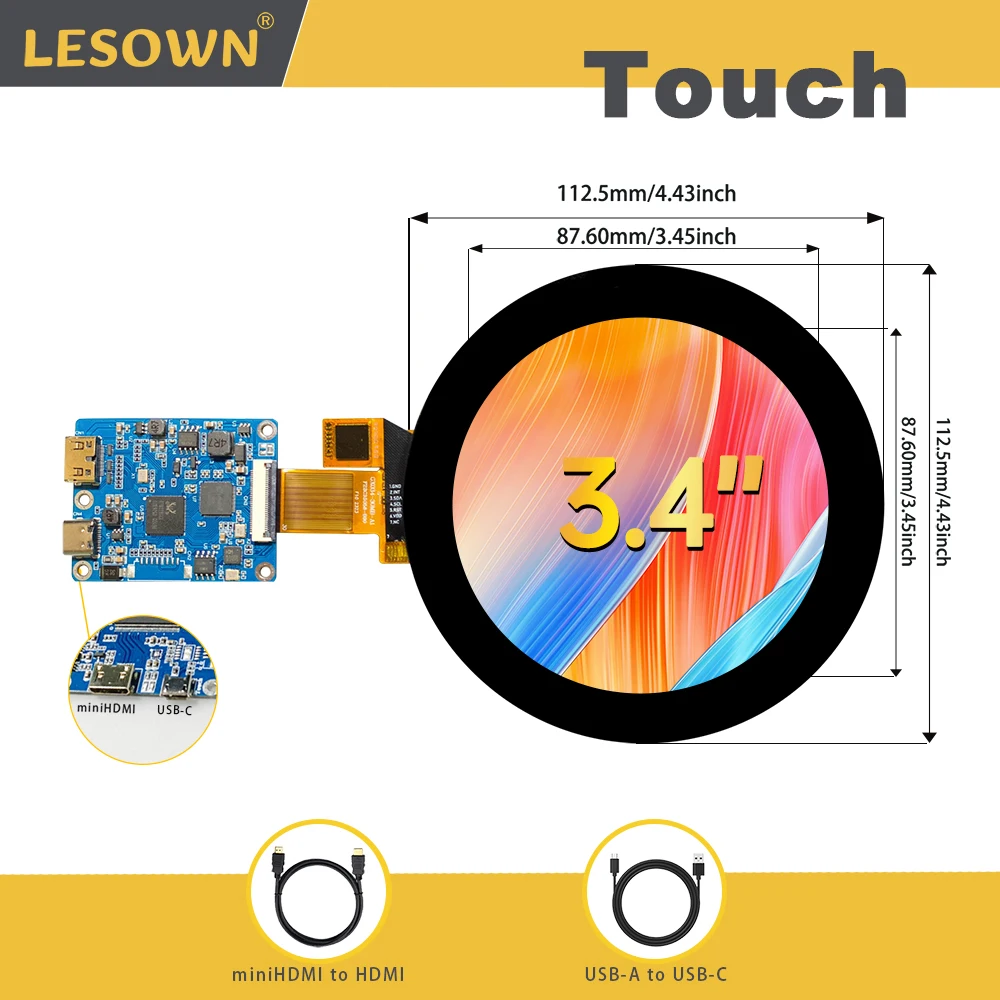 Variant: 3.4inch Touch Screen