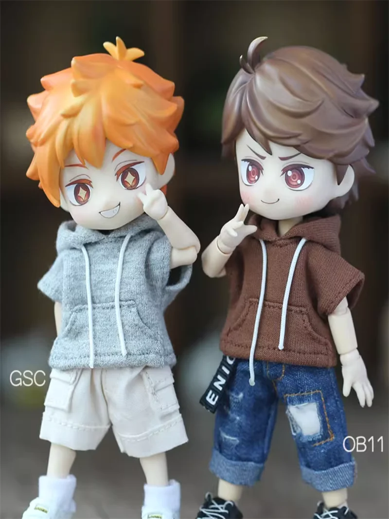 الحلزون 1/12 12 نقطة Ob11 ملابس دمى العصرية أكمام هوديي سترة غير رسمية نموذج Ashi 2.0 P8 P9 P10 الجسم في الأوراق المالية