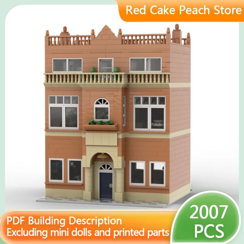 

City Street View Model MOC Building Bricks Traditional Town Pub Modular Technology Children Holiday Gifts Assemble Toys Suit