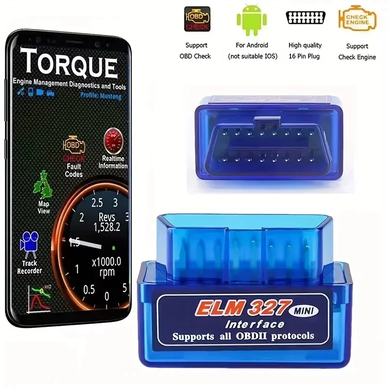 1-5pcs Bluetooth Obd2 Scanner Car Diagnostic Tool, Wireless Code Reader, Engine Fault Code Scanner with Vehicle Data Monitor