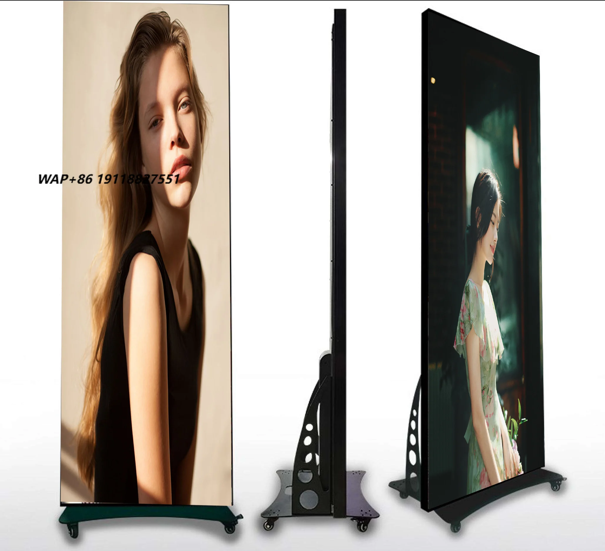 P1.25 P1.53 P1.86 P2.5 Commercial Ads Screen Led Advertising Player Wall Mount Media Player Poster Digital Signage and Displays