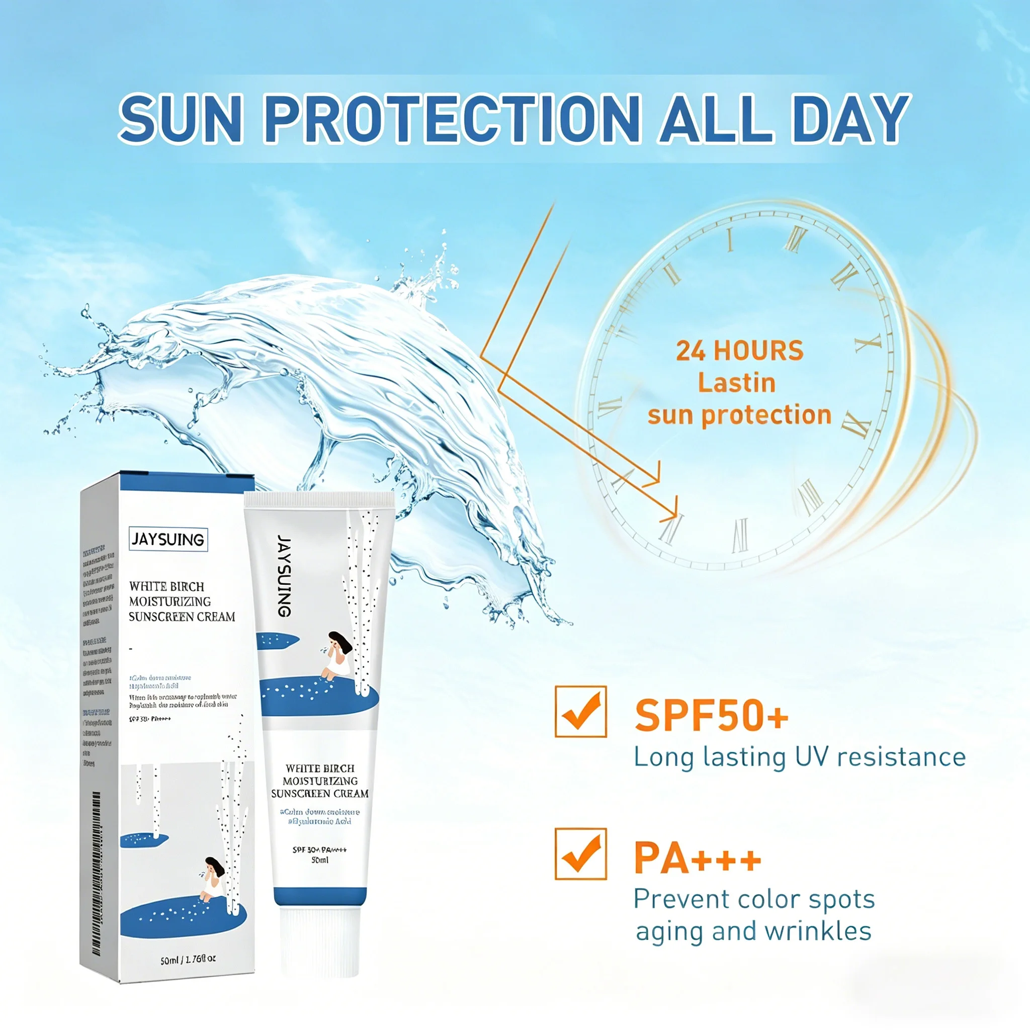 Krim Tabir Surya Melembapkan S - Spf 50 Sunscreen ulasan dan harga