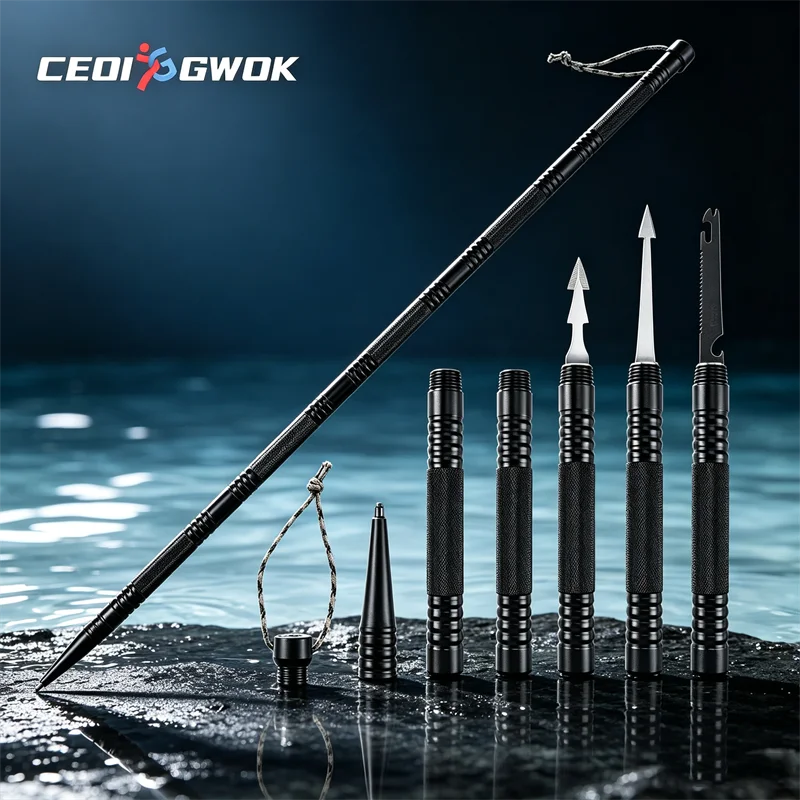 ceoi-gwok-walking-stick-enthusiasts-aluminum-alloy-multi-accessories-lightweight-trekking-poles-complete-outdoor-hiking-stick