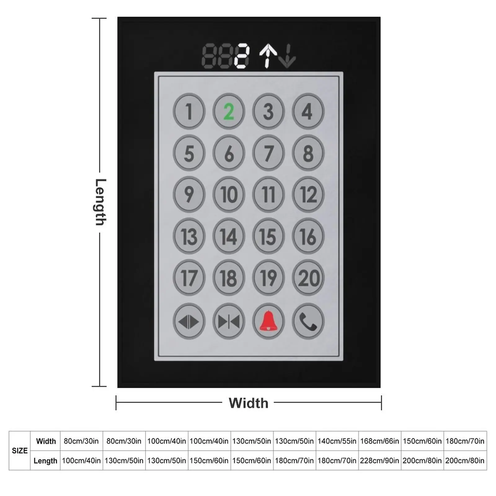 Elevator Mechanic Number Pad Throw Blanket sofa bed Luxury Throw Blankets For Sofas anime Travel Luxury St Blankets